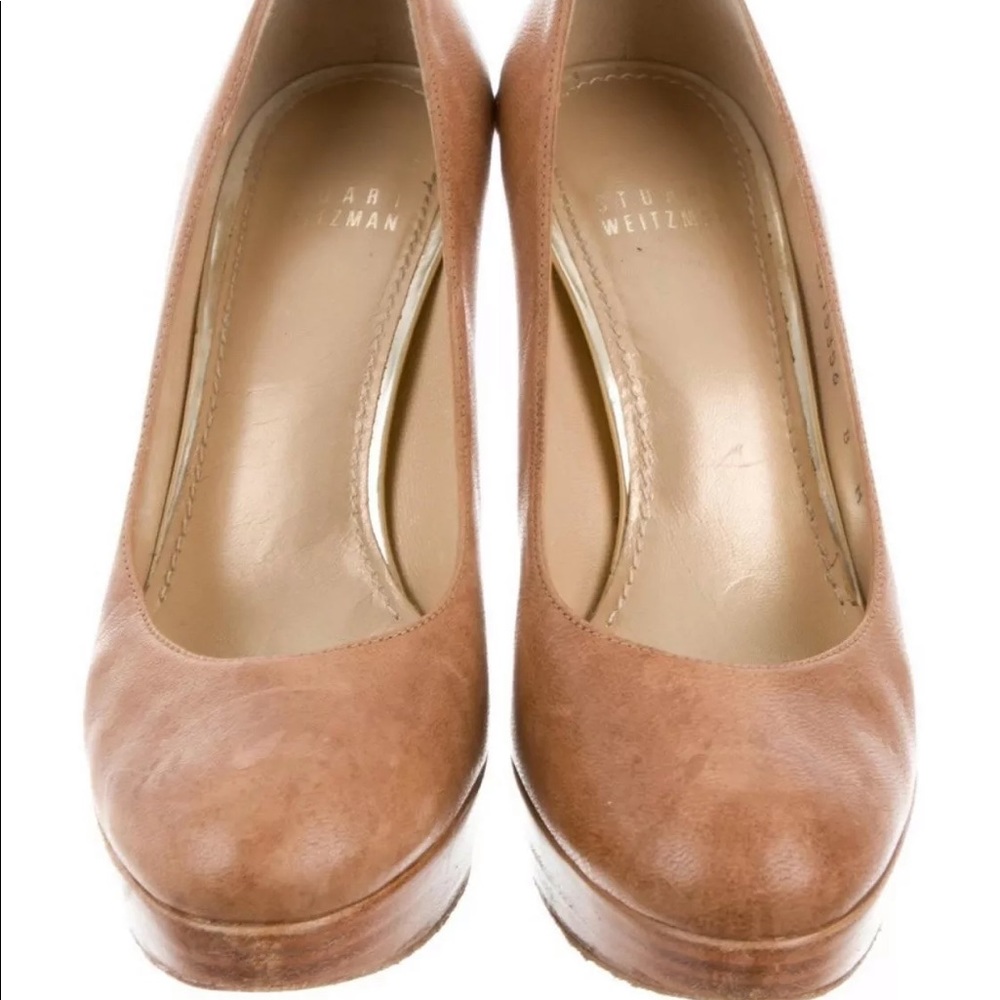 Stuart Weitzman Rowswoon Classic Stacked Heels 8